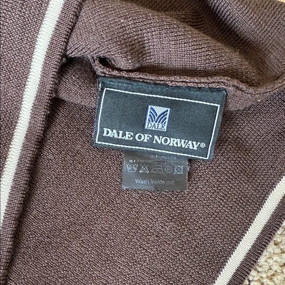 Dale of Norway Geilo Nordic Brown Merino Wool Half Zip Sweater - Picture 5 of 8